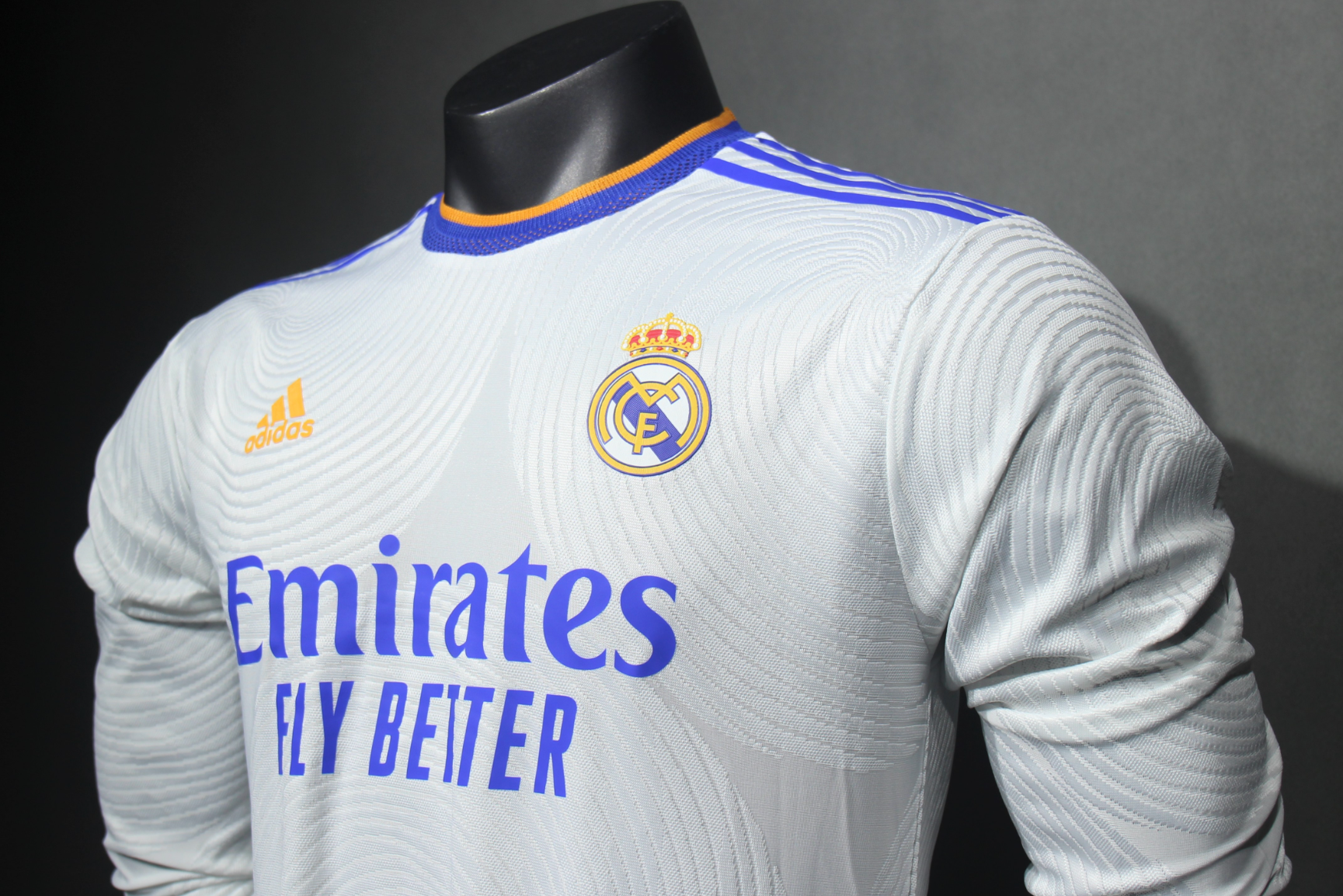 21-22 Real Madrid Home Retro Kit Vintage Player Version Long Sleeve Shirt AAAAJersey Dropship Y 2