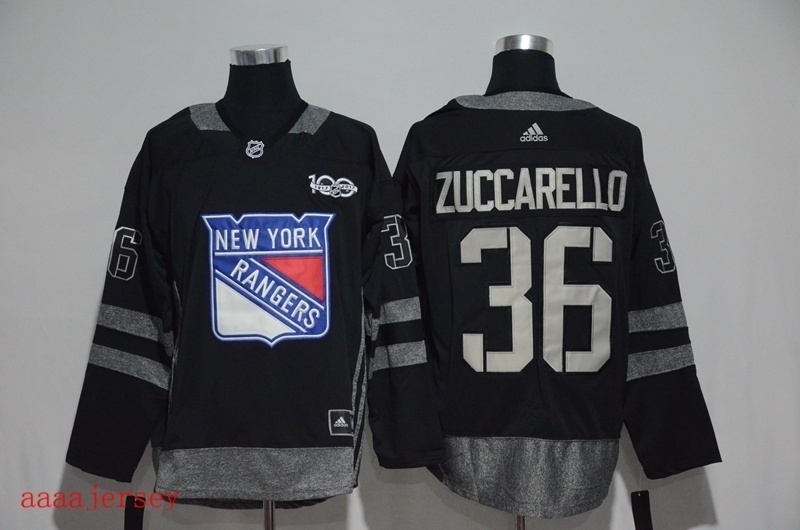 New York Rangers 100 anniversary Ice Hockey jersey M-3XL 纽约游骑兵队100周年纪念版冰球服