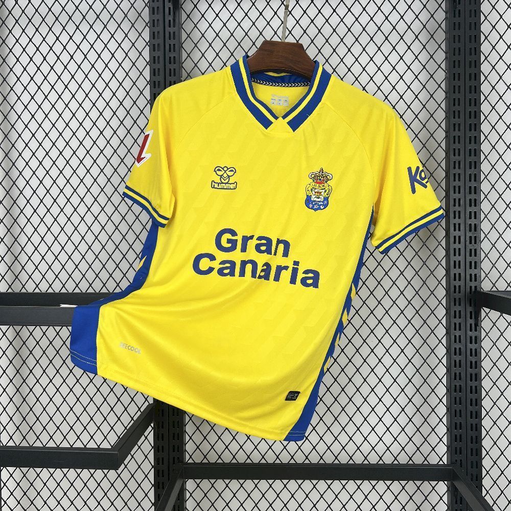25-26 Las Palmas Home Kit Soccer Uniform Sport Shirt AAAAJersey Dropship Yupoo