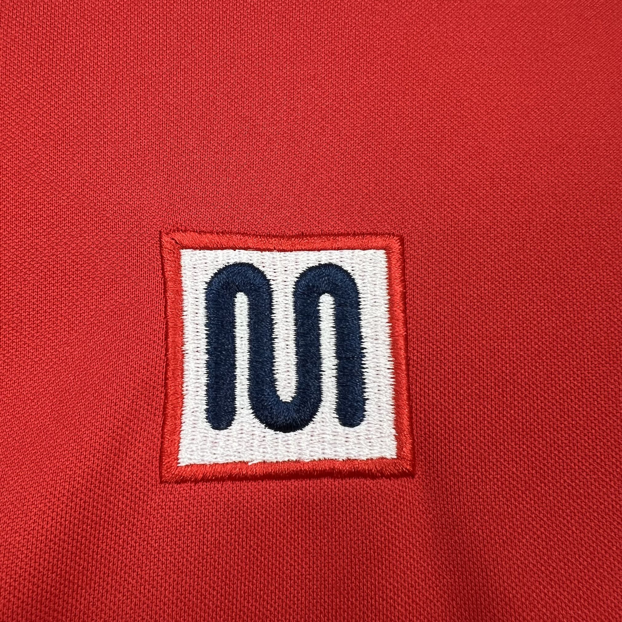 83-84 Real Zaragoza Mens Home Football Retro Kit Vintage Long Sleeve Shirt AAAAJersey Supply Yupoo 7 7