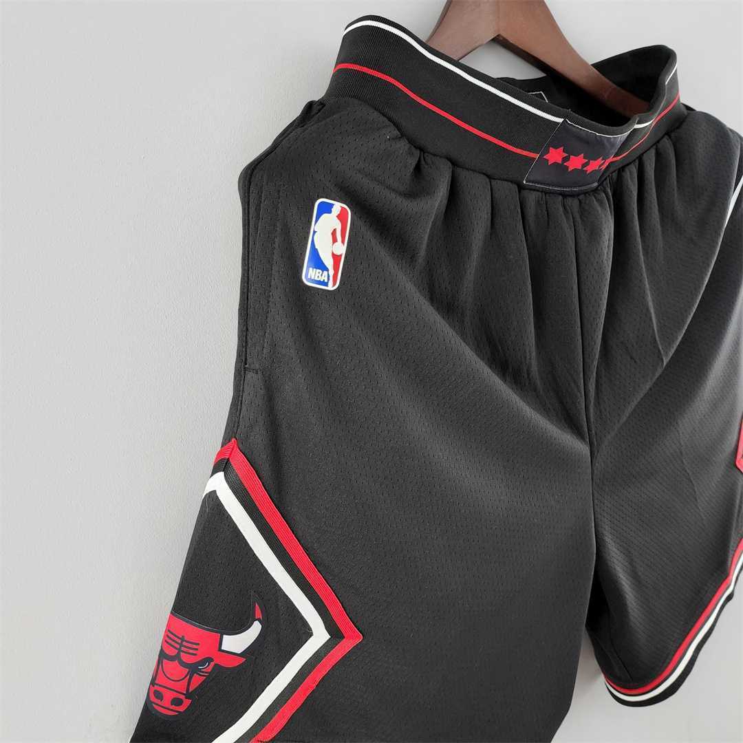Chicago Bulls black NBA shorts 8