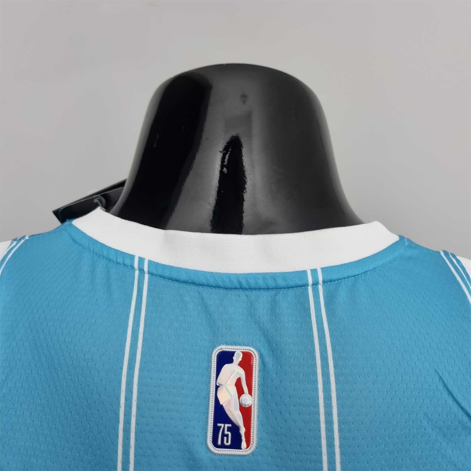 75th Anniversary Oubre jr.#12 Charlotte Hornets Blue NBA Jersey 1