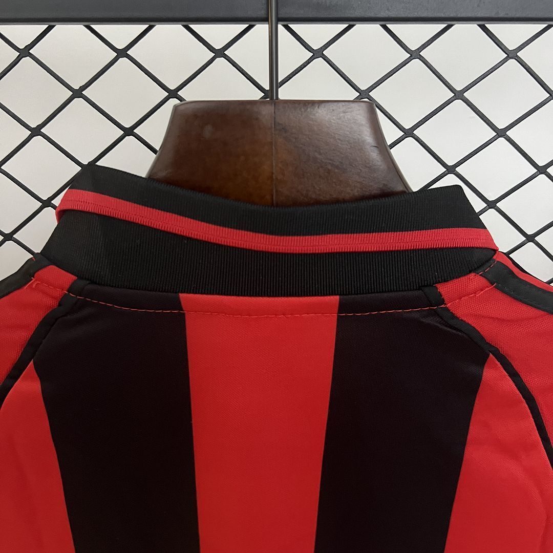 98-99 AC Milan Home Retro Kid Kits Youth Apparels Sport AAAAJersey Yupoo 11