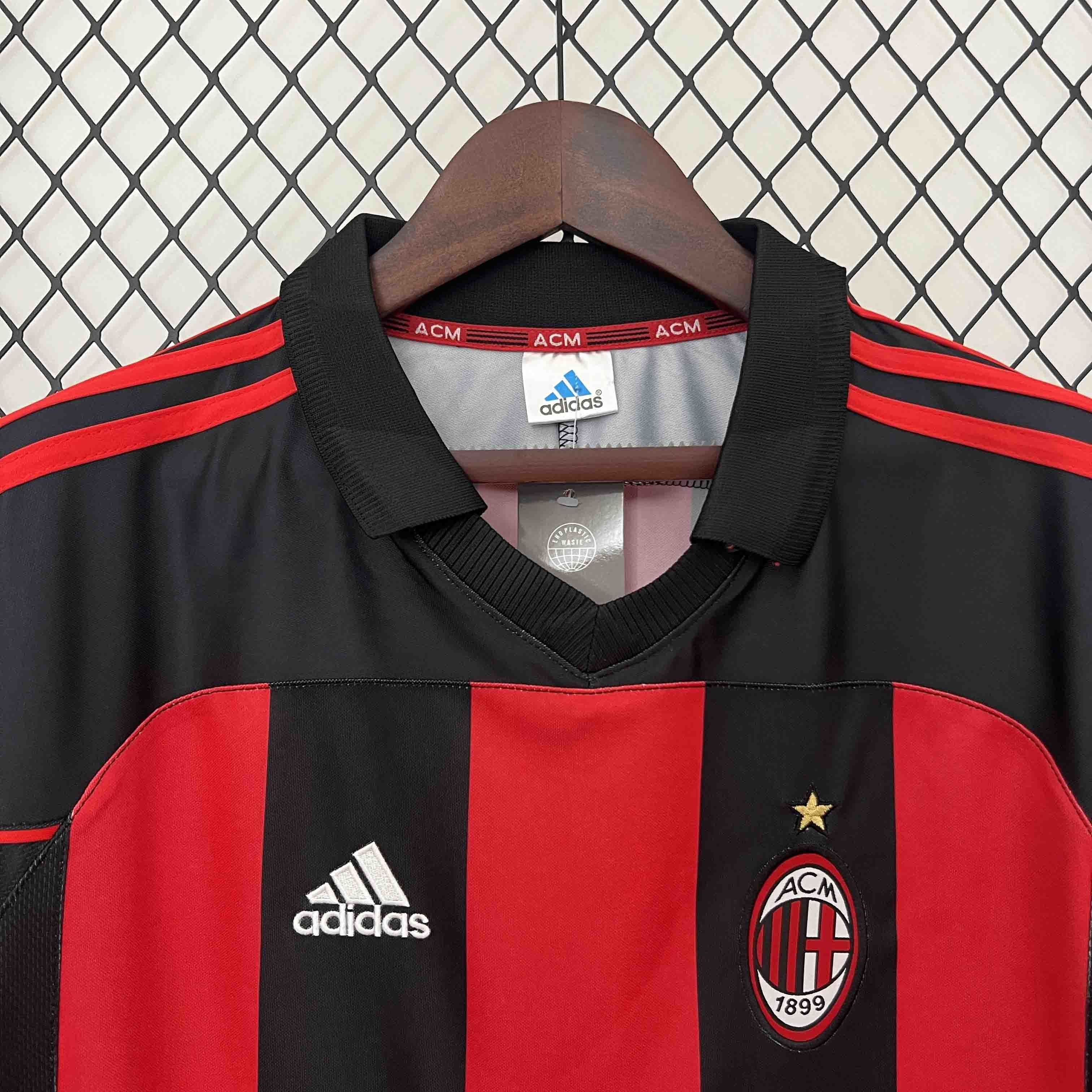 00-01 AC Milan Home Retro Kit Vintage Shirt Best Wholesale Yupoo 6