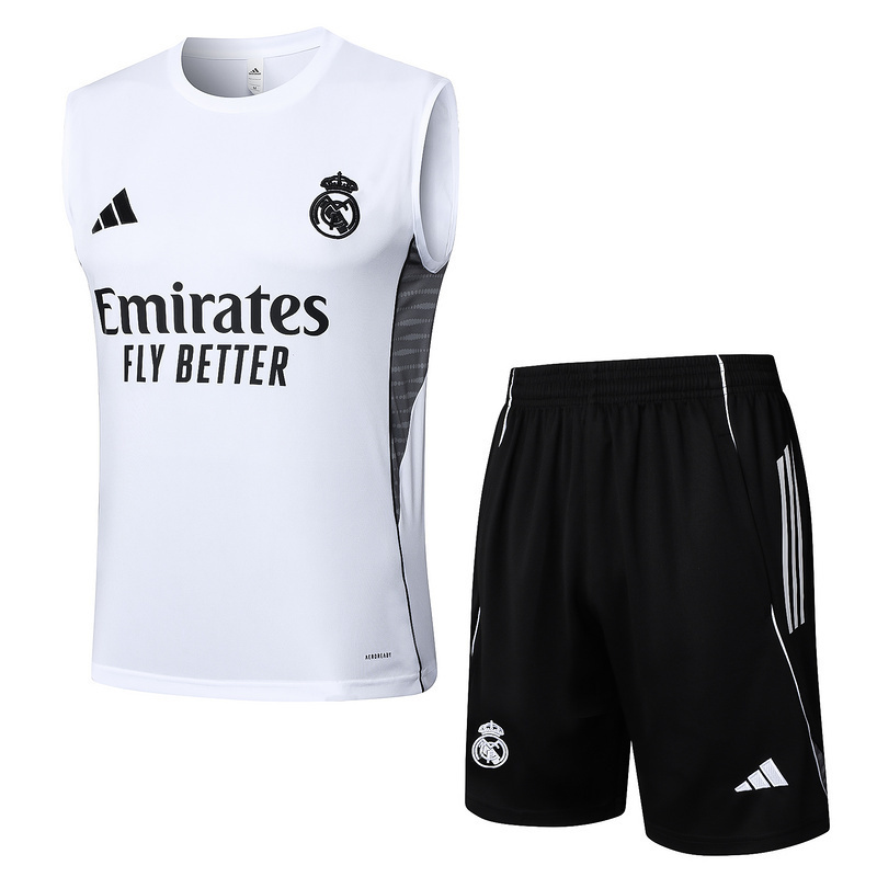 25-26 Real Madrid White Training Vest Soccer AAAAJersey Yupoo