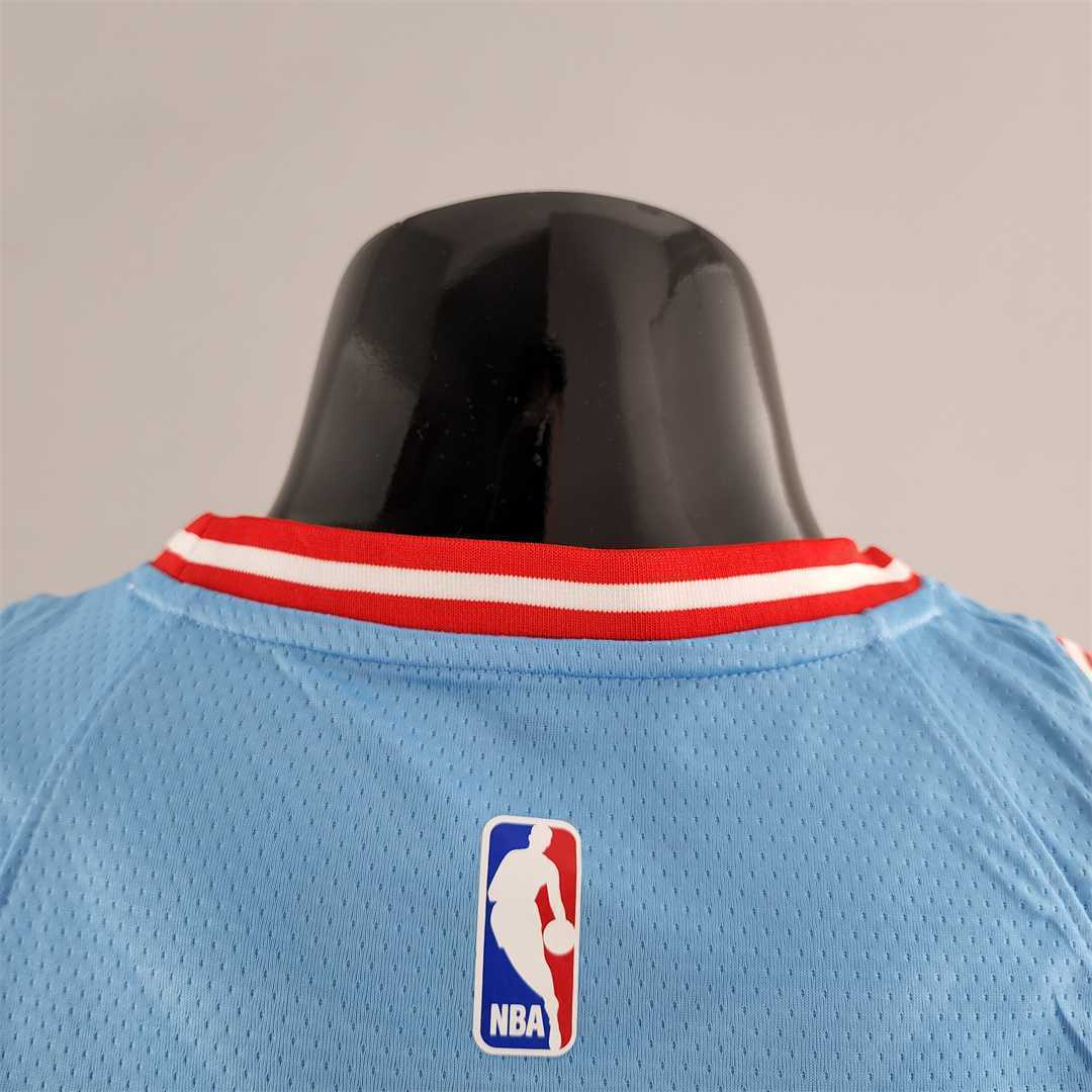Chicago Bulls ROSE#1 Blue NBA Jersey 3