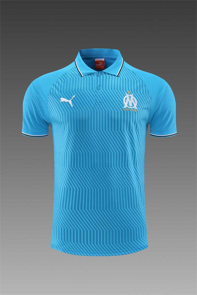 Polo Marseille sky blue stripes 4