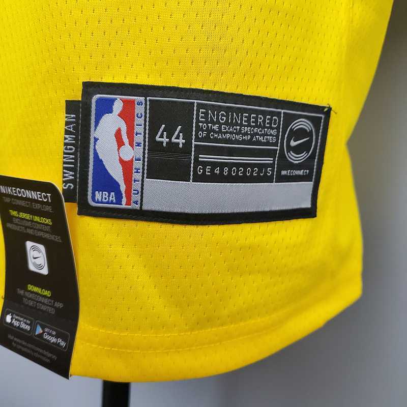 Bryant #8 Lakers Commemorative Edition Round neck yellow 4