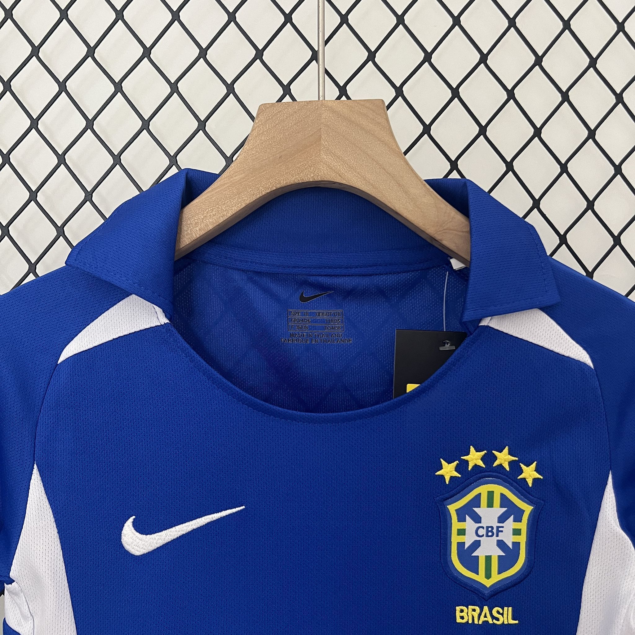 2002 Brazil Away Retro Kid Kits Youth Apparels AAAAJersey Wholesale Yupoo 5