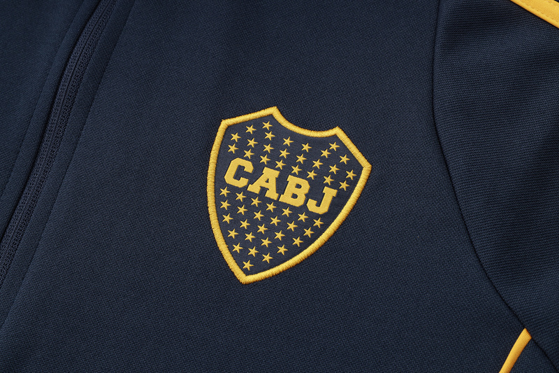 24-25 Boca Navy Football Tracksuit Long Jacket Suits 2