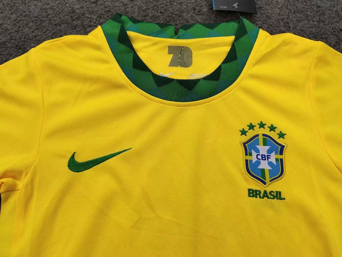 2020 Brazil home yellow kids 1
