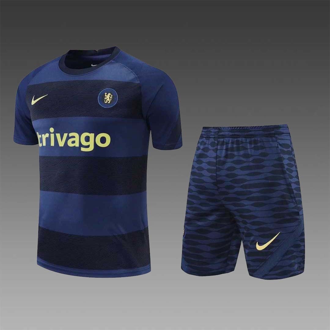 22-23 Chelsea Training Suit Short Sleeve Kit Sapphire Blue 16