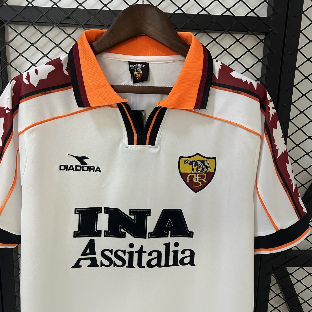 98-99 Roma Away Retro Kit Vintage Shirt AAAAJersey Dropship Yupoo 7