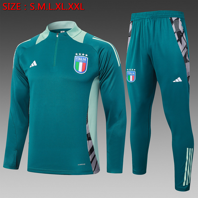 2024 Italy Long Sleeve Training Suit Football Shirts
