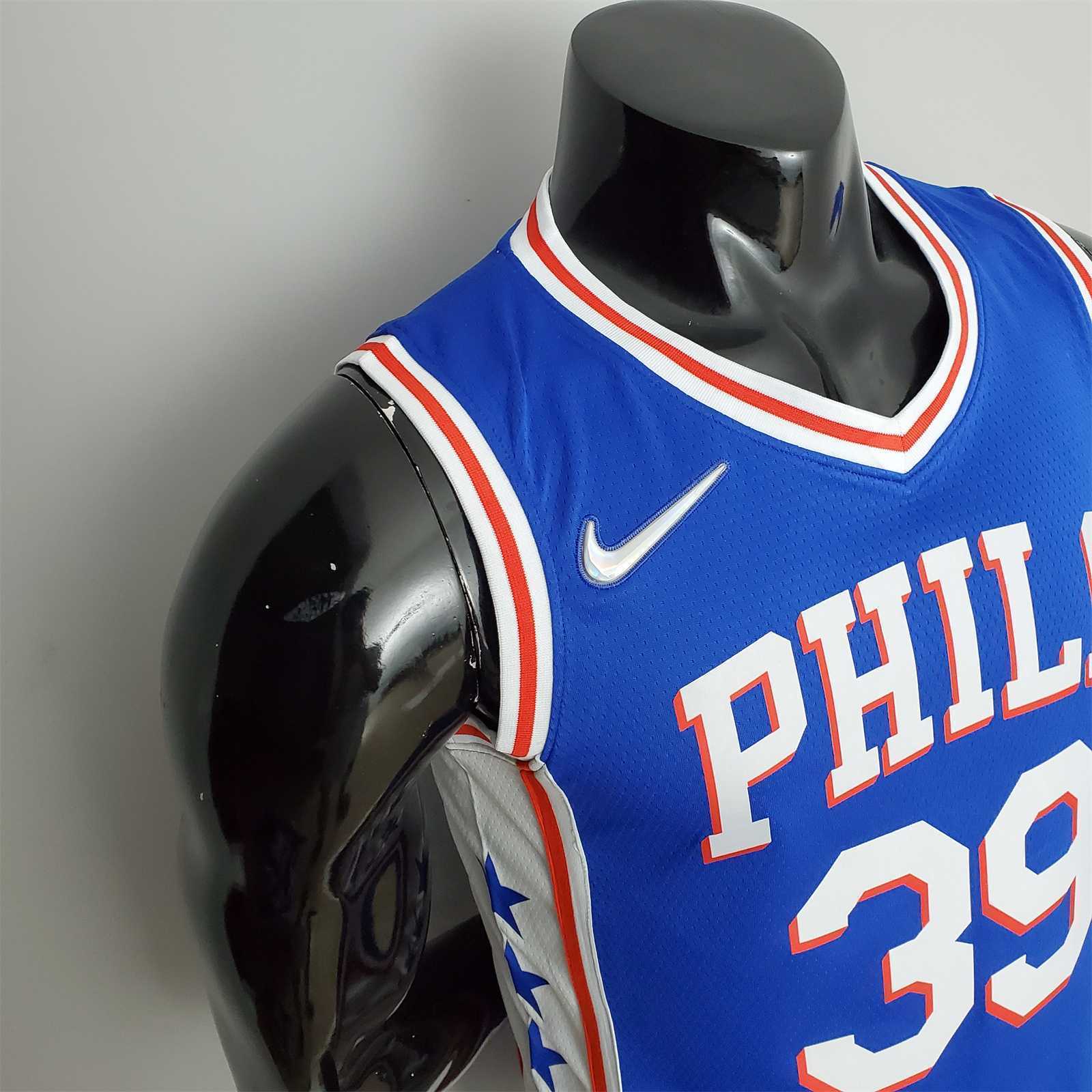 75th Anniversary Philadelphia 76ers HOWARD#39 Blue NBA Jersey 2