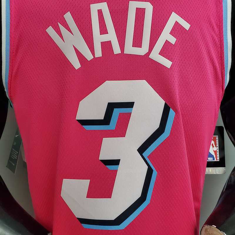 WADE #3 Miami Heat V-neck pink 6
