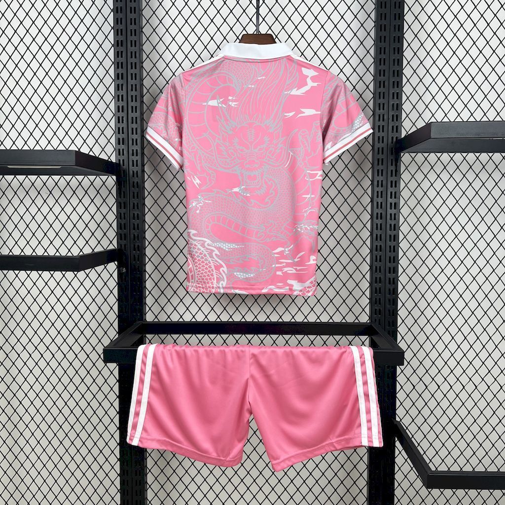 23-24 Real Madrid Pink Dragon Special Edition Kid Kits Youth Apparels AAAAJersey Wholesale Yupo 2
