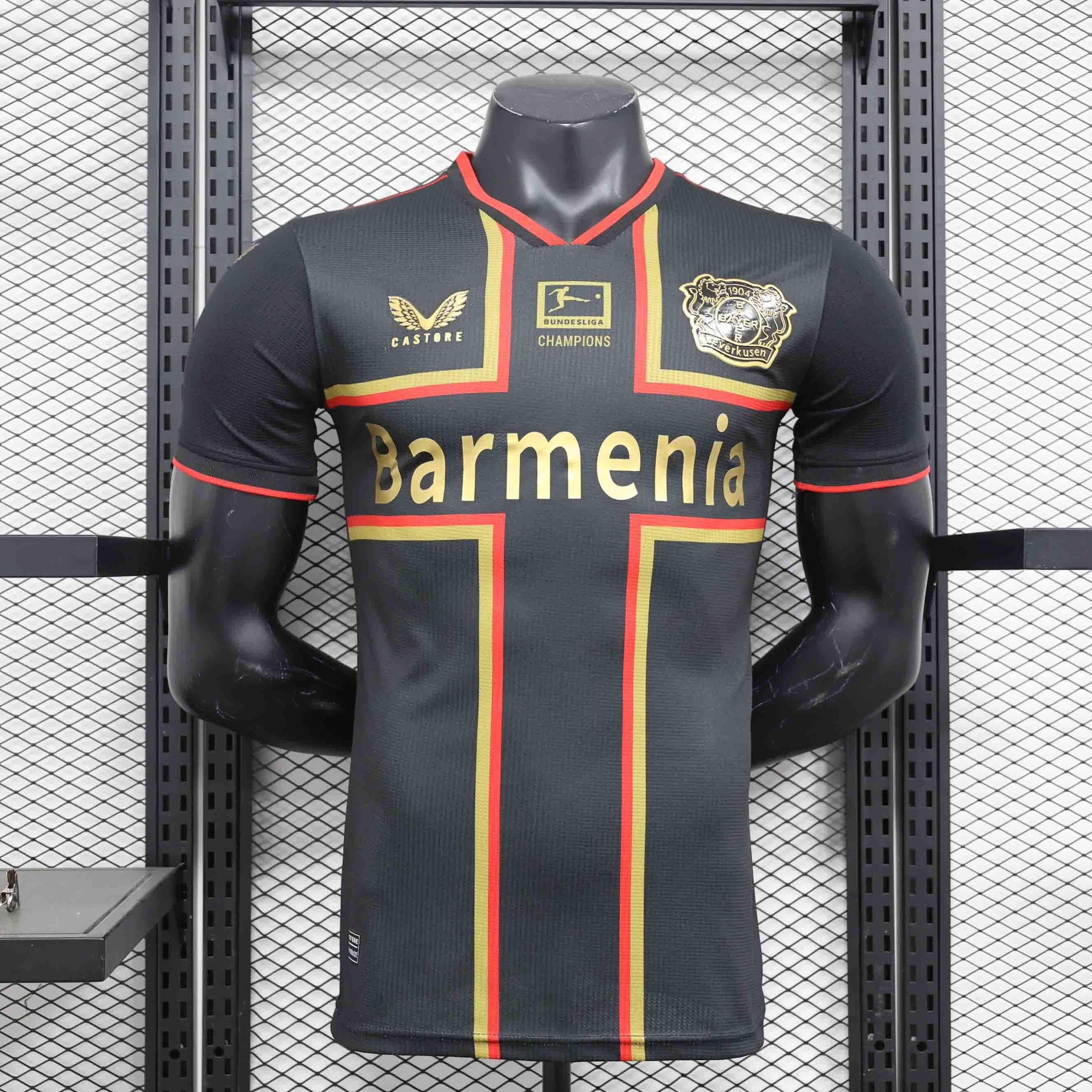 24-25 Bayer 04 Leverkusen Bundesliga Champions Player Version Shirt AAAAJersey Dropshiping Yupo