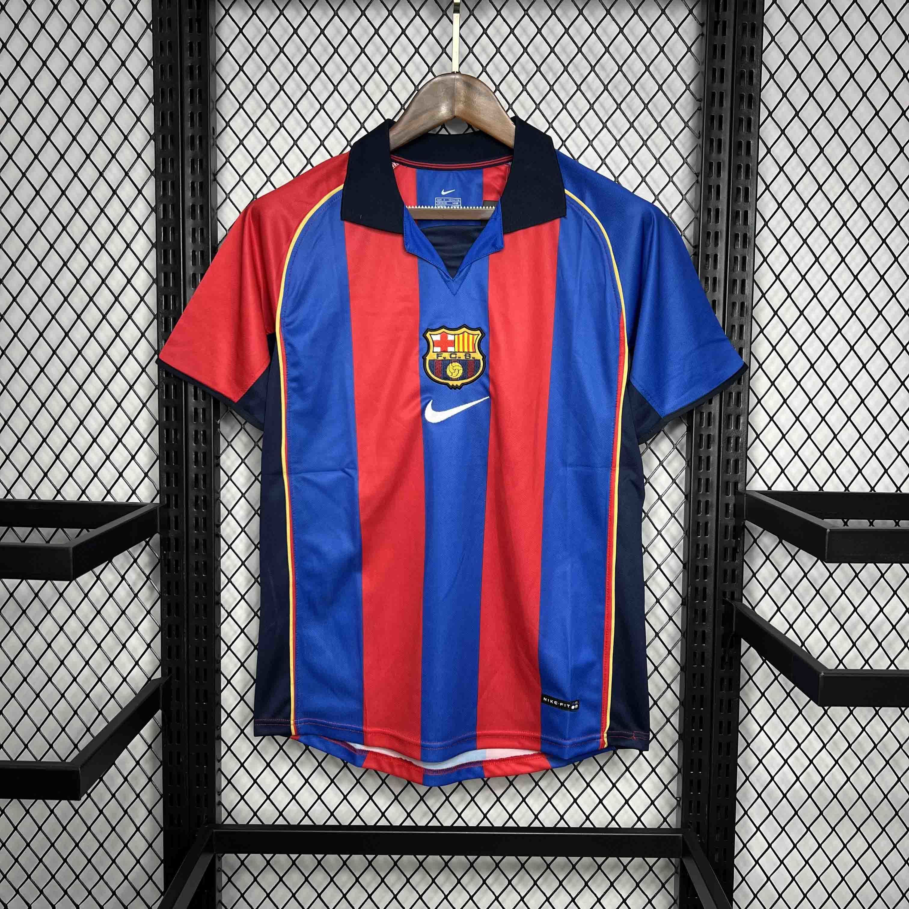 04-05 Barcelona Home Retro Kit Vintage Shirt AAAAJersey Wholesale Yupoo-1