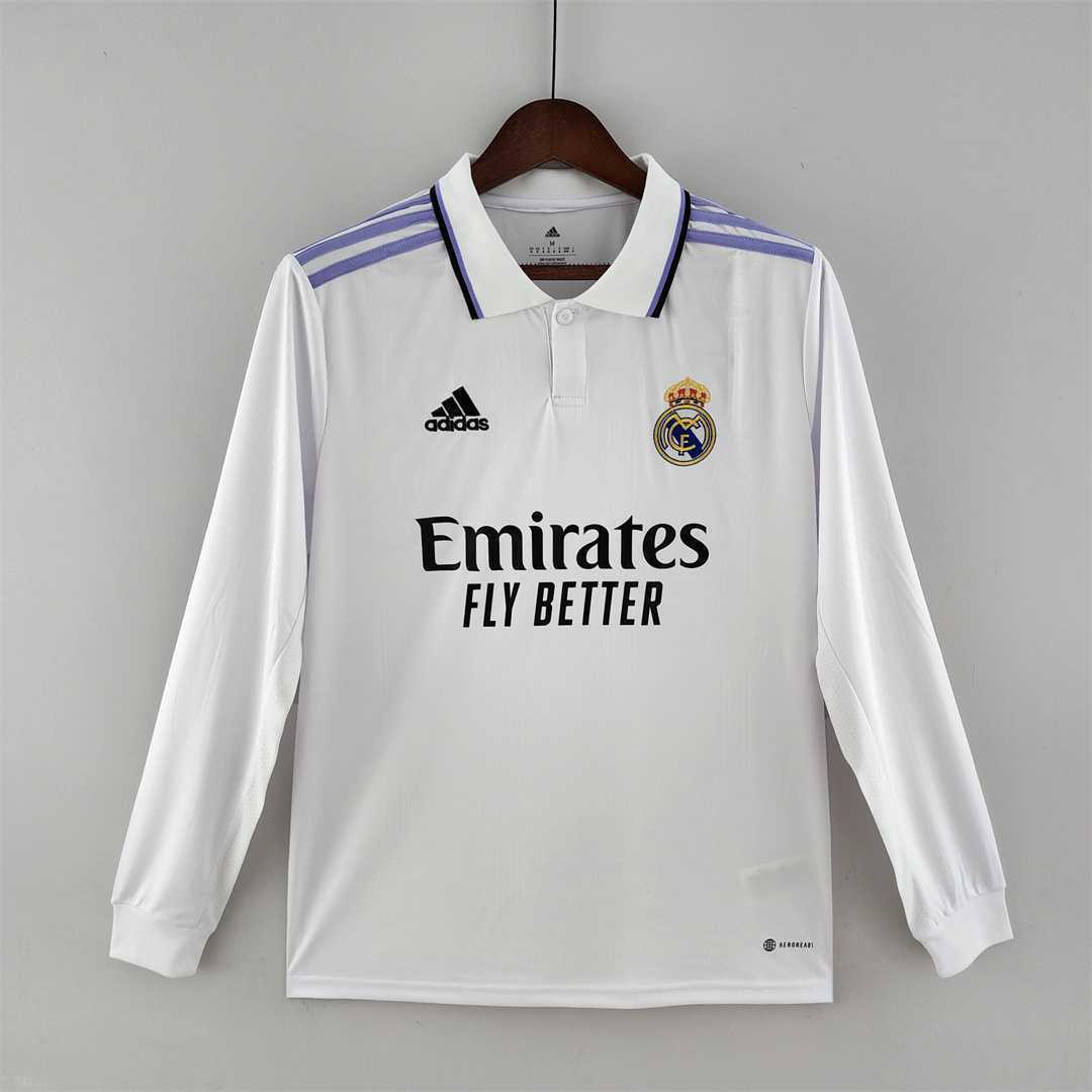 22-23 Real Madrid home long sleeve