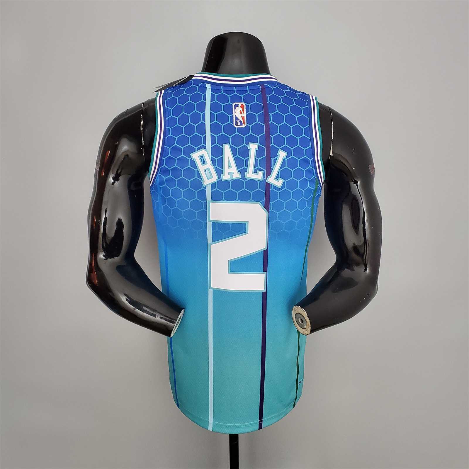 2022 BALL#2 Hornets City Edition Blue 3
