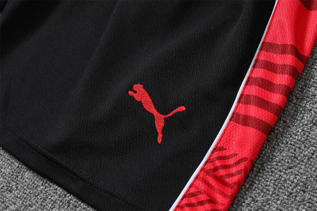 22-23 AC Milan Training Suit Short Sleeve Kit Red 8