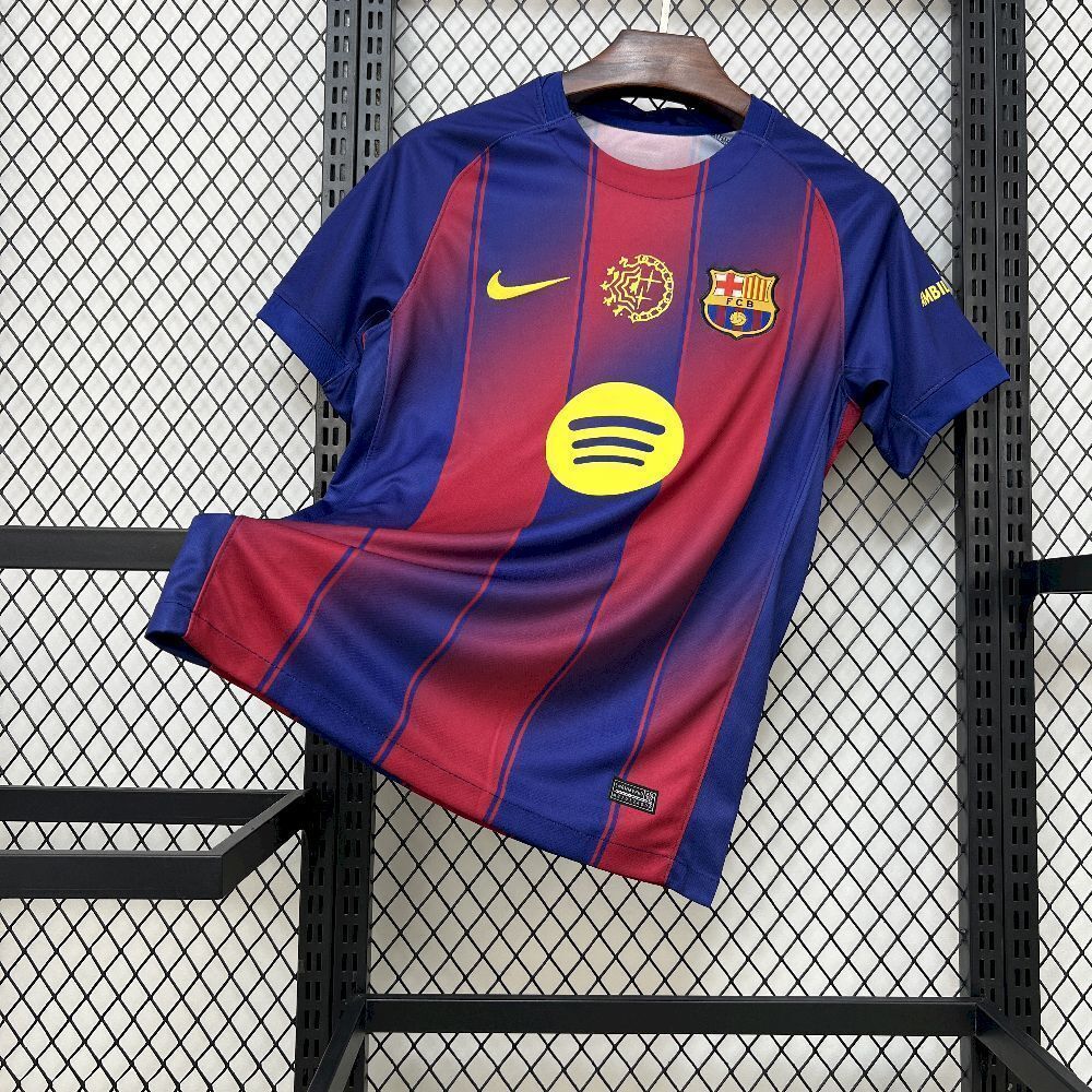 25-26 Barcelona x Dellafuente Home Kit Football T-Shirt AAAAJersey Supply Yupoo