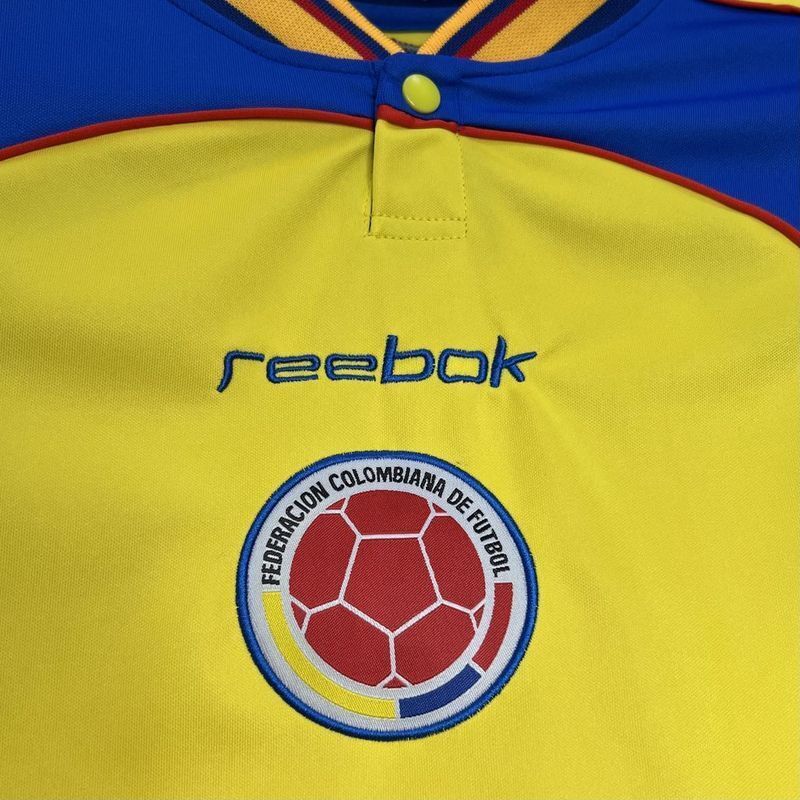 01-02 Colombia Home Retro Kit Vintage Shirt Soccer AAAAJersey Yupoo 5