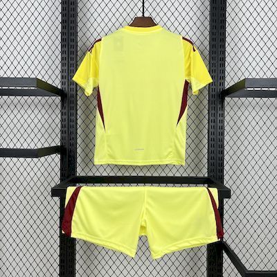 25-26 Real Madrid Yellow Goalkeeper Kid Kits Youth Apparels Sino AAAAJersey Supply Yupoo 6