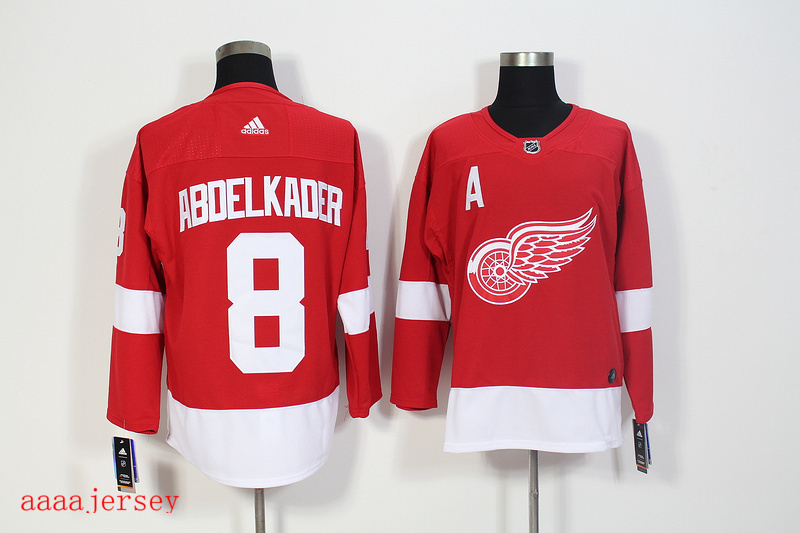 Detroit Red Wings ice hockey jersey M-3XL 底特律红翼队冰球服 2