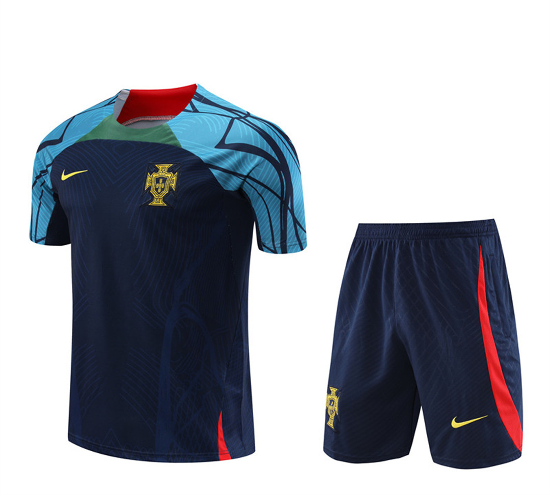 2022 Portugal Training Jersey Royal Blue
