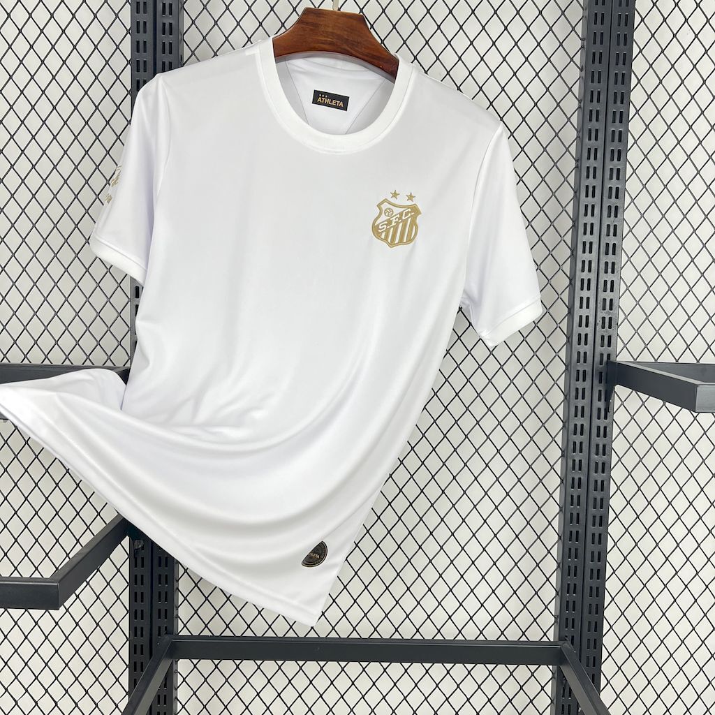 25-26 Santos White Special Edition T-Shirts AAAAJersey Dropship Yupoo 3