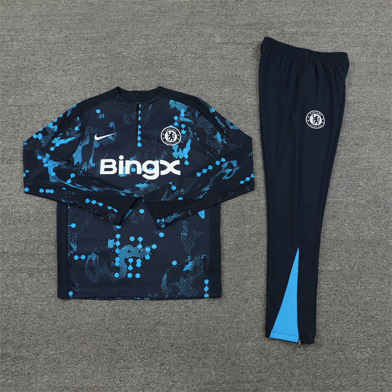 24-25 Chelsea Long Sleeve Training Suit Football Shirts 1