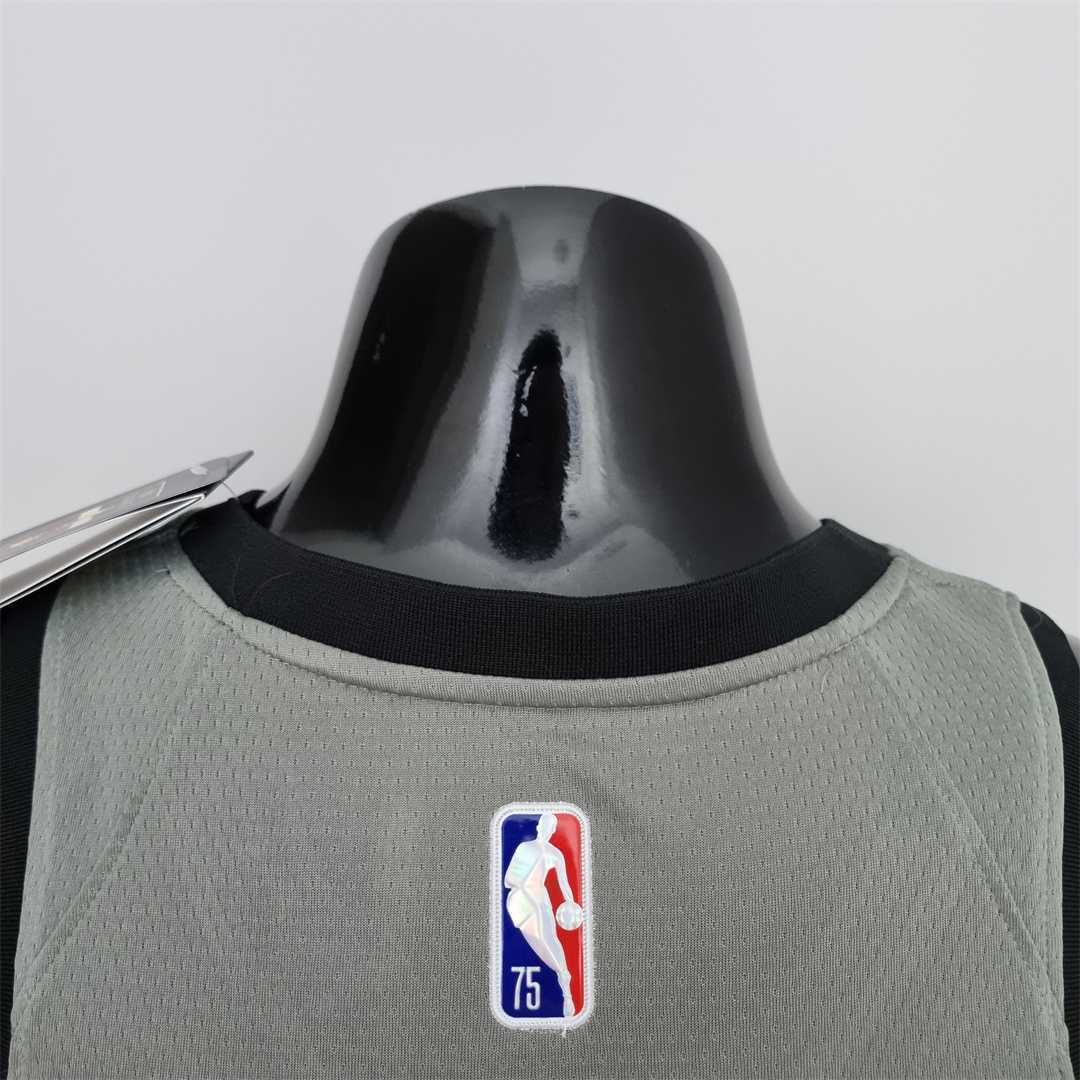 75th Anniversary Harden #13 Brooklyn Nets City Edition Gray NBA Jersey 5