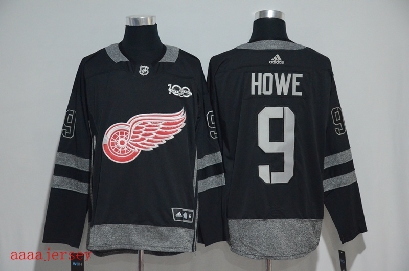 Detroit Red Wings 100 anniversary ice hockey jersey M-3XL 底特律红翼队100周年纪念版冰球服