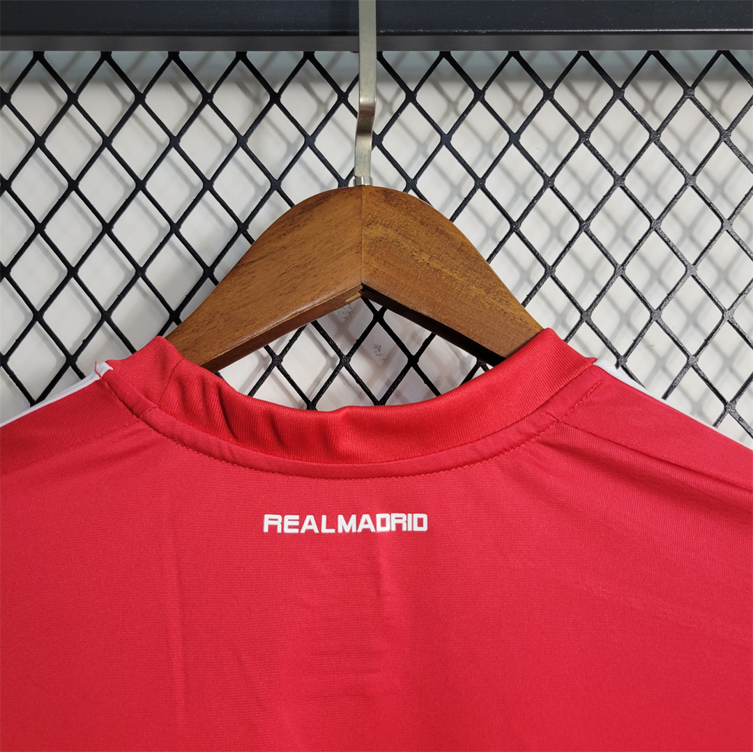 11-12 Real Madrid red away long sleeve 7