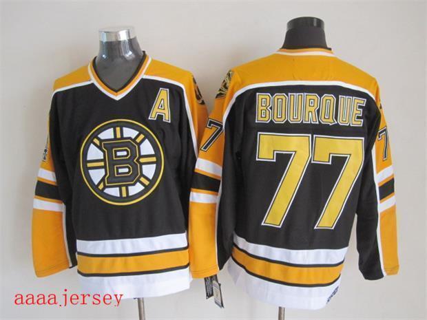 Boston Bruins retro ice hockey jersey M-3XL 波士顿棕熊队复古冰球服 7