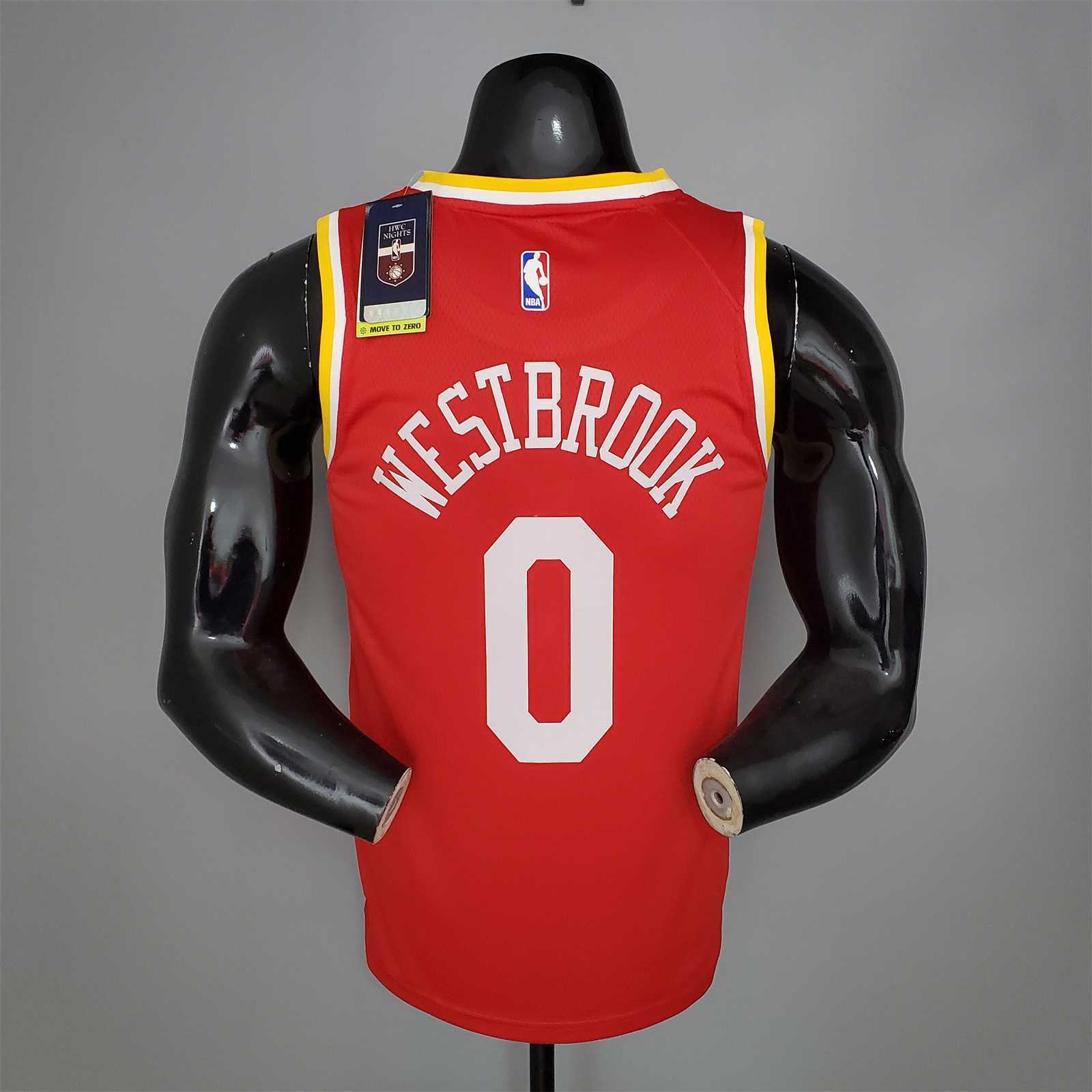 WESTBROOK#0 Rockets Retro Red 3