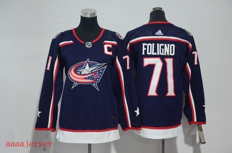 Columbus Blue Jackets women Ice hockey jersey S-XL 哥伦布蓝衣队女装冰球服