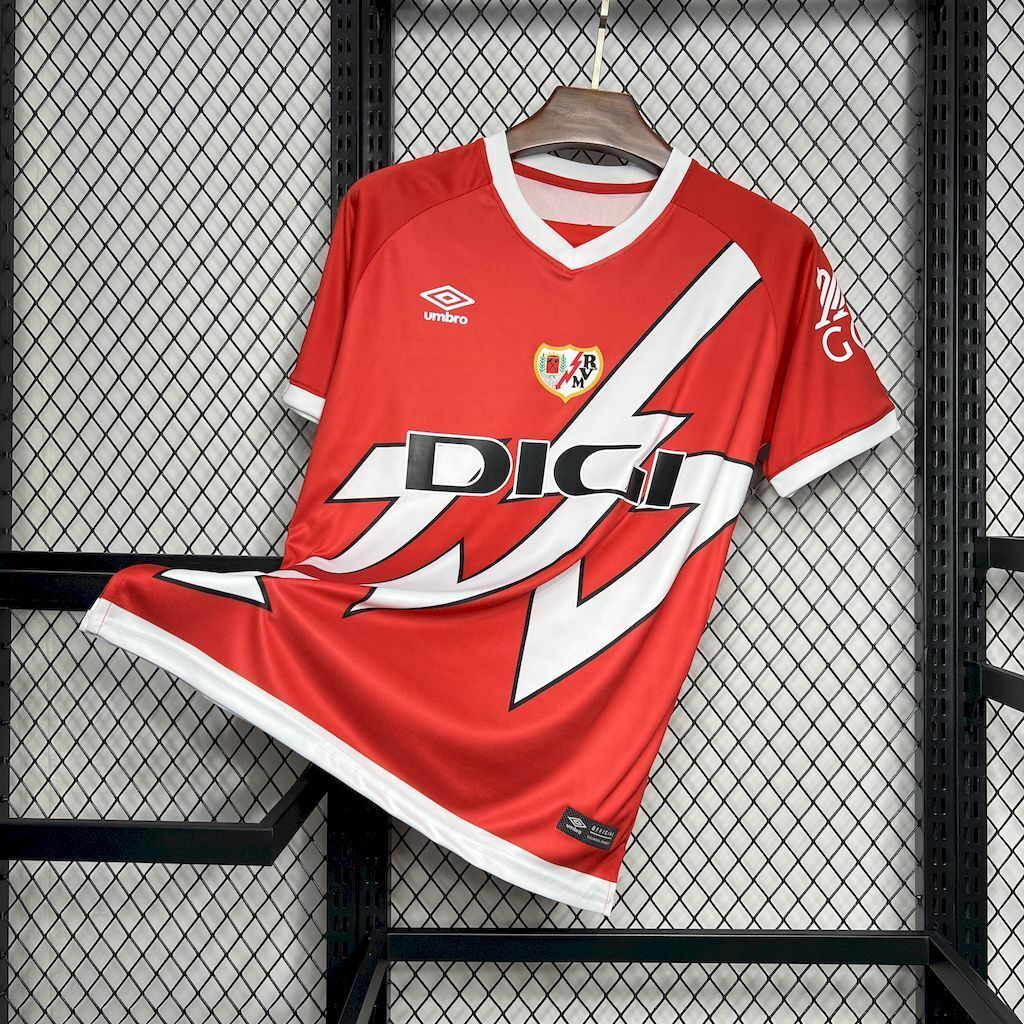 24-25 Rayo Vallecano Home Shirt Soccer Uniforms Soccer AAAAJersey Yupoo 2