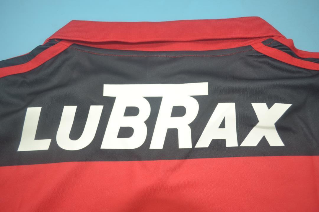 1990 Flamengo home red black 1