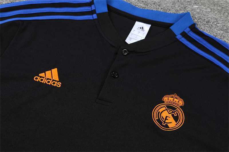 Real Madrid Polo black with yellow-logo 9