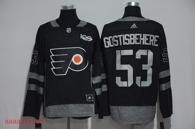 Philadelphia Flyers 100 anniversary Ice Hockey jersey M-3XL 费城飞人队100周年纪念版冰球服