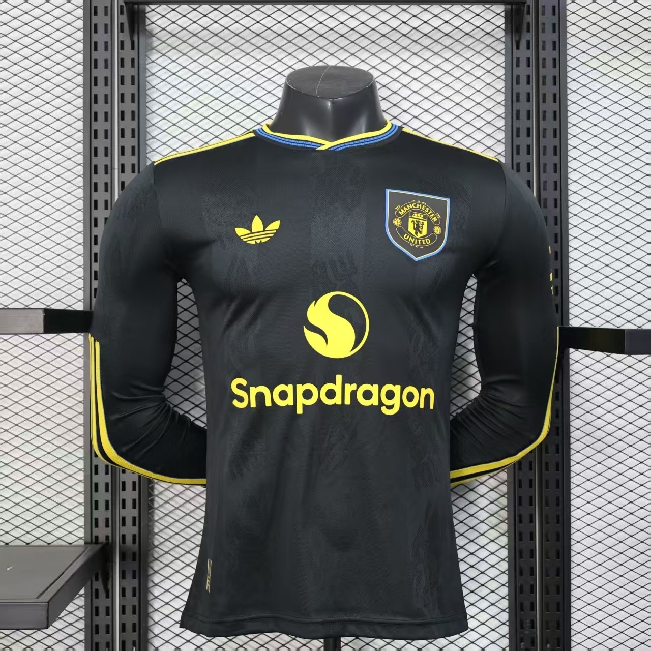25-26 Manchester United Third Kit Player Version Long Sleeve Shirt AAAAJersey Wholesale Yupoo