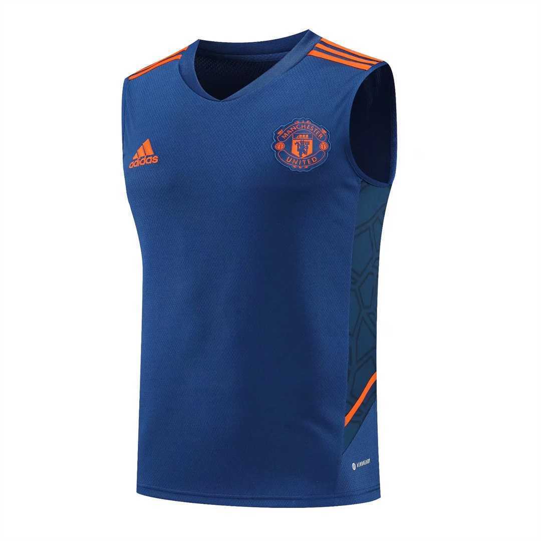 22-23 Manchester United vest training suit kit navy blue 4