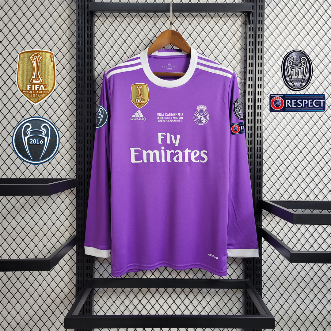 16-17 Real Madrid away purple long sleeve