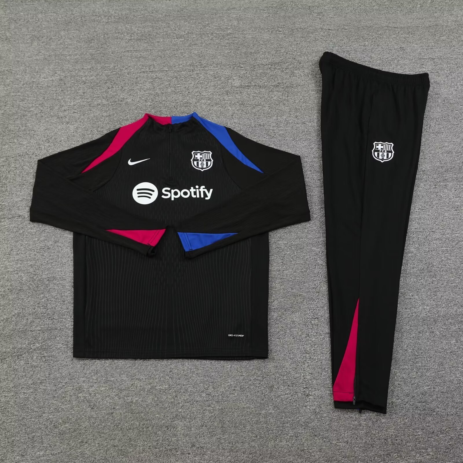 24-25 Barcelona Long Sleeve Training Suit Football Shirts 2