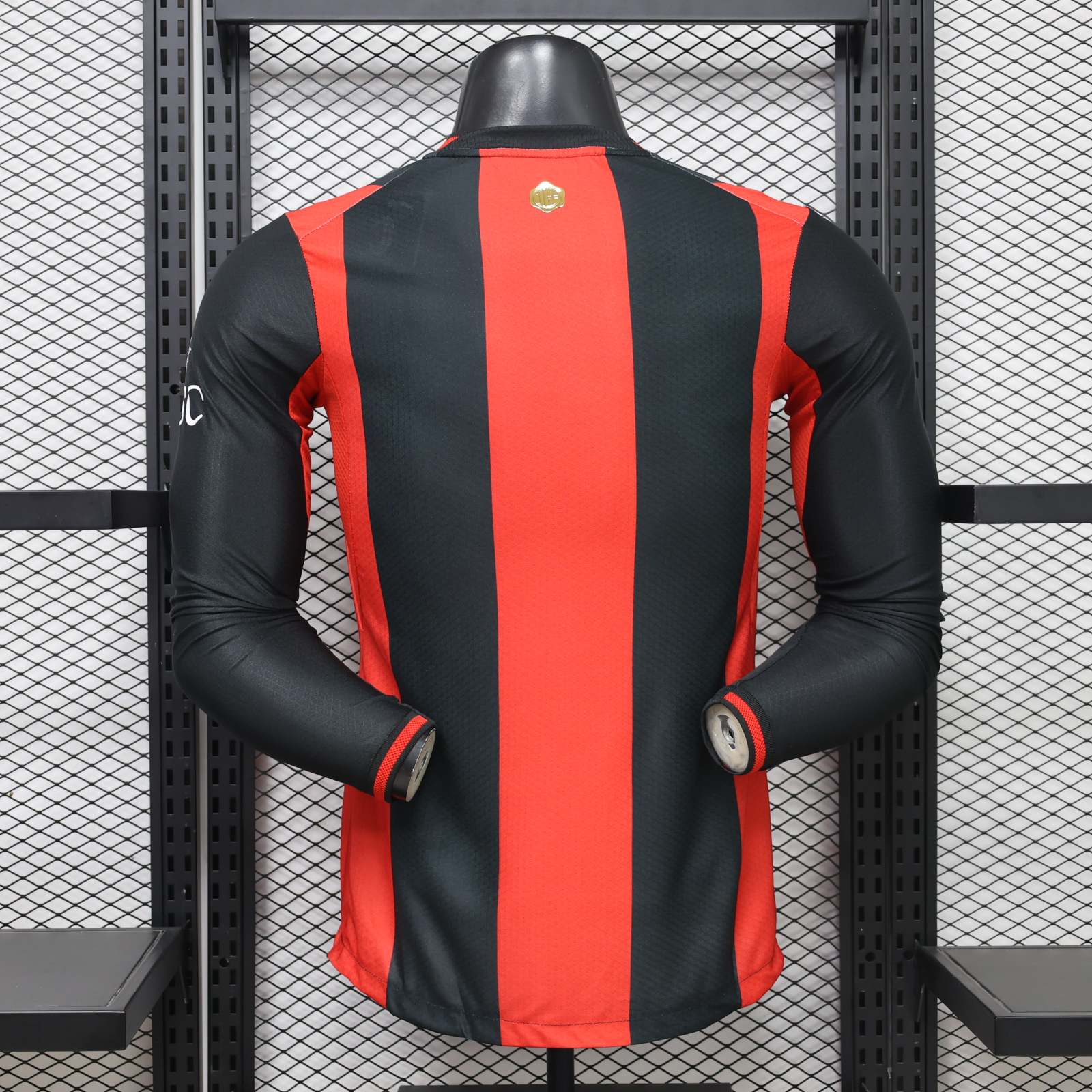 26-27 AC Milan Mens Home Kit Player Version Football Long Sleeve T-Shirt AAAAJersey Wholesale Yupoo 1