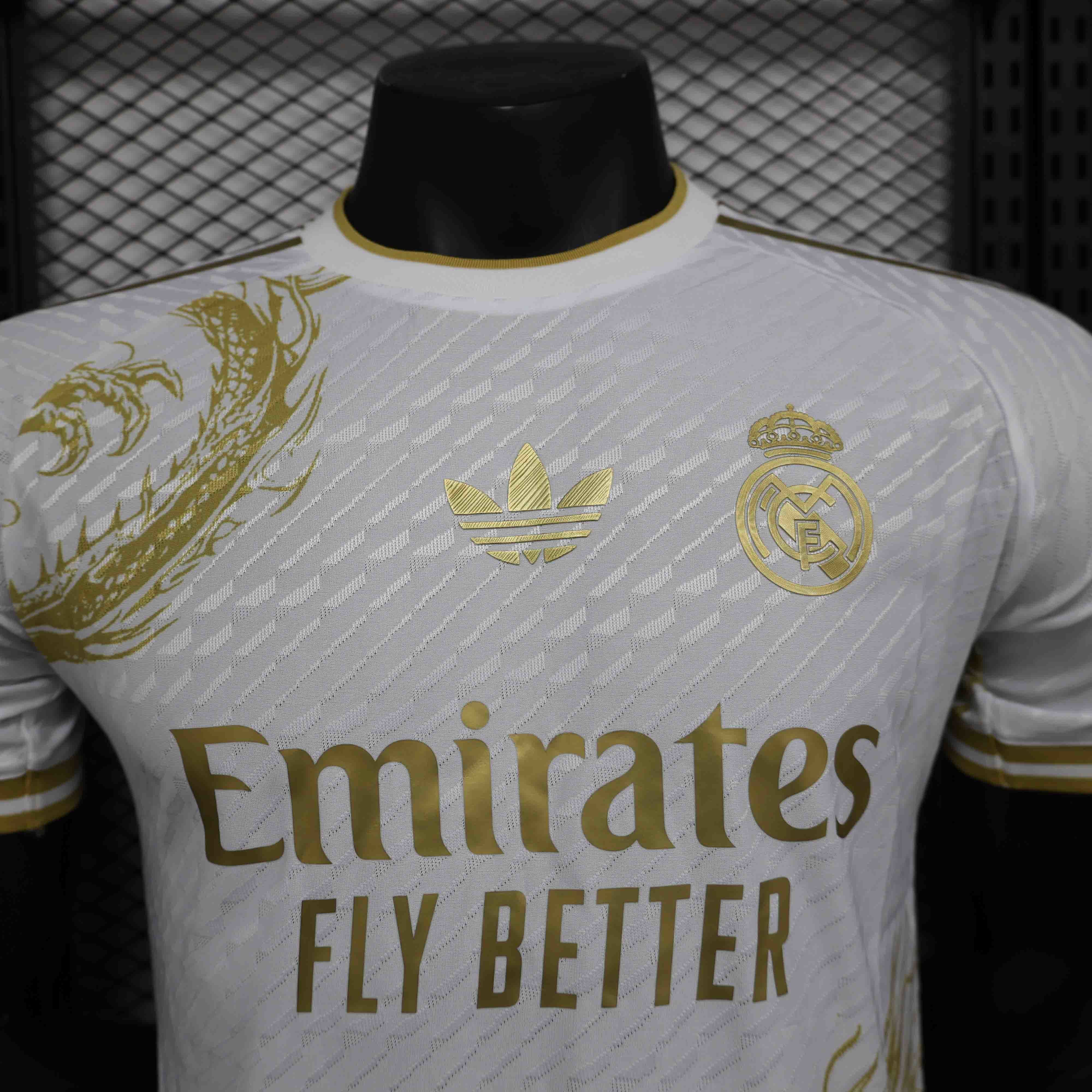 24-25 Real Madrid Gold Dragon Special Edition Player Version Shirt AAAAJersey Supplier Yupoo 1