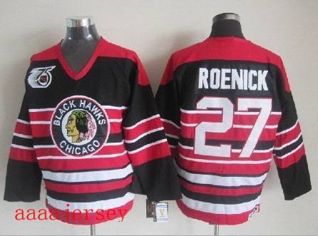 Chicago Blackhawks retro ice hockey jersey M-3XL 芝加哥黑鹰队复古冰球服 8